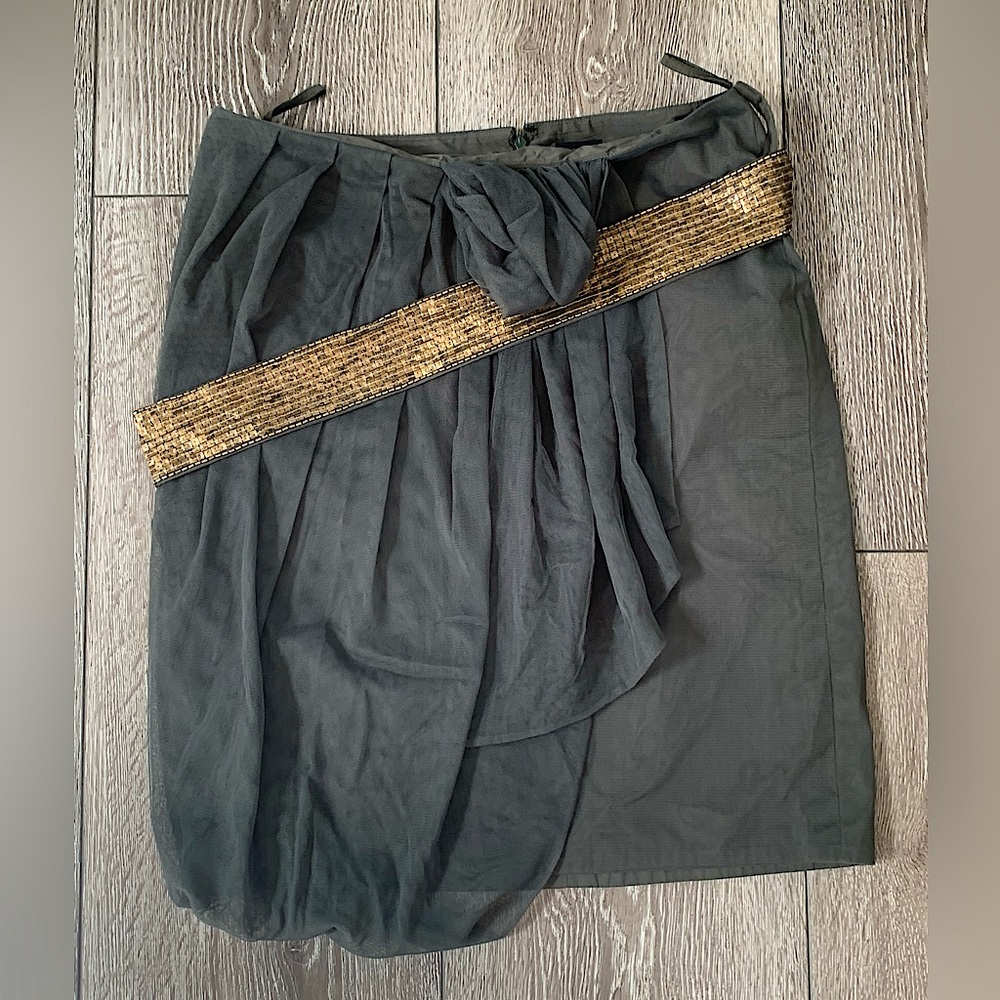 PAUW Amsterdam Vintage Skirt with Gold Belt